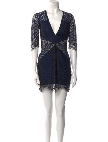 For Love & Lemons Dresses Lace Pattern Mini Dress S