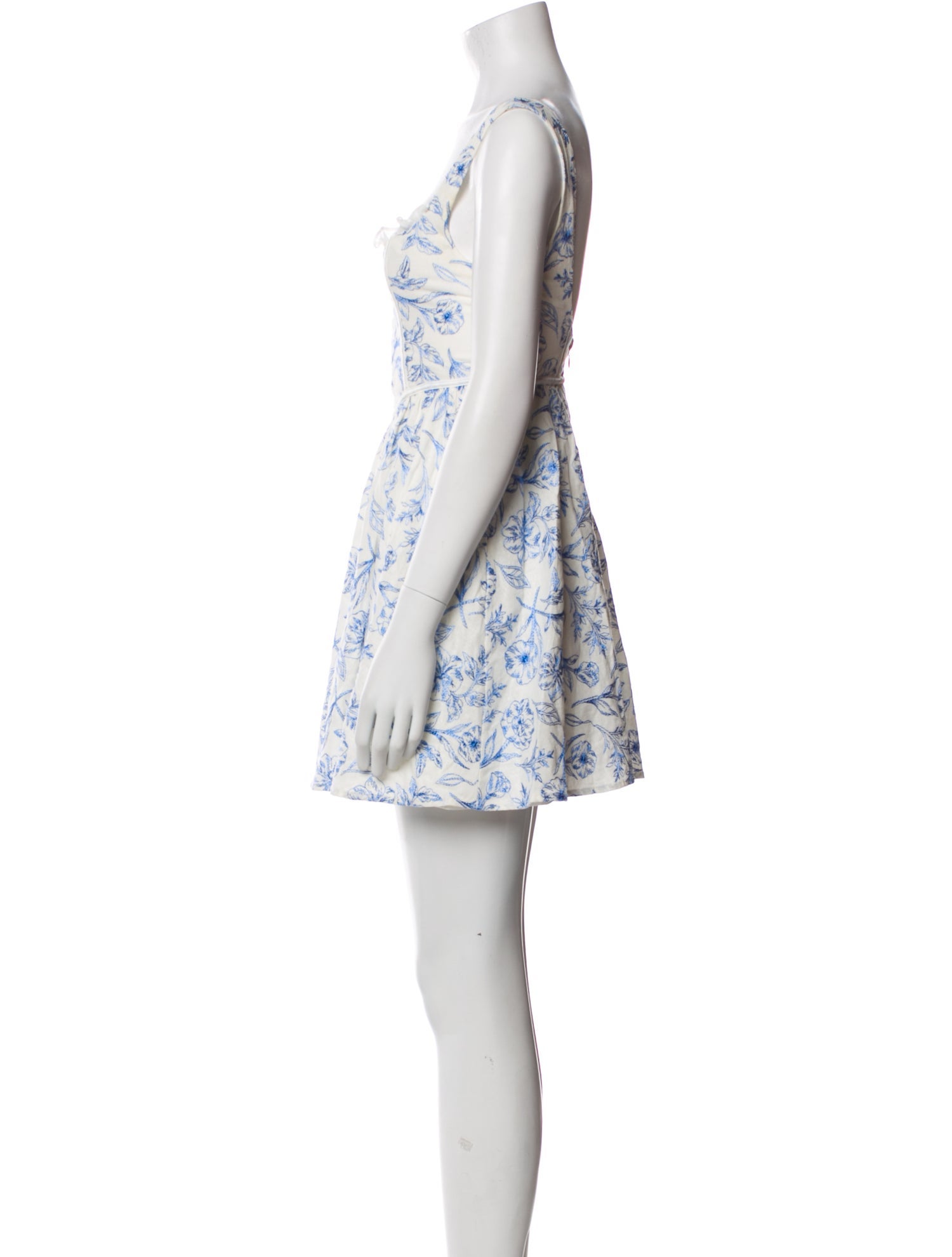 For Love & Lemons Floral Print Mini Dress