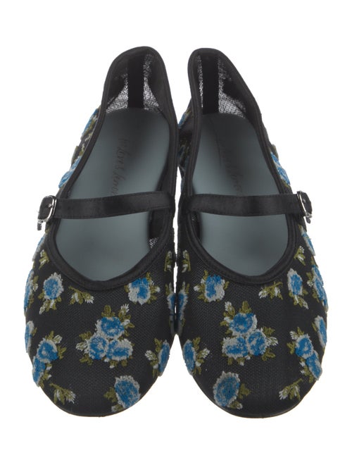 For Love & Lemons Mesh Floral Print Mary Jane Flats
