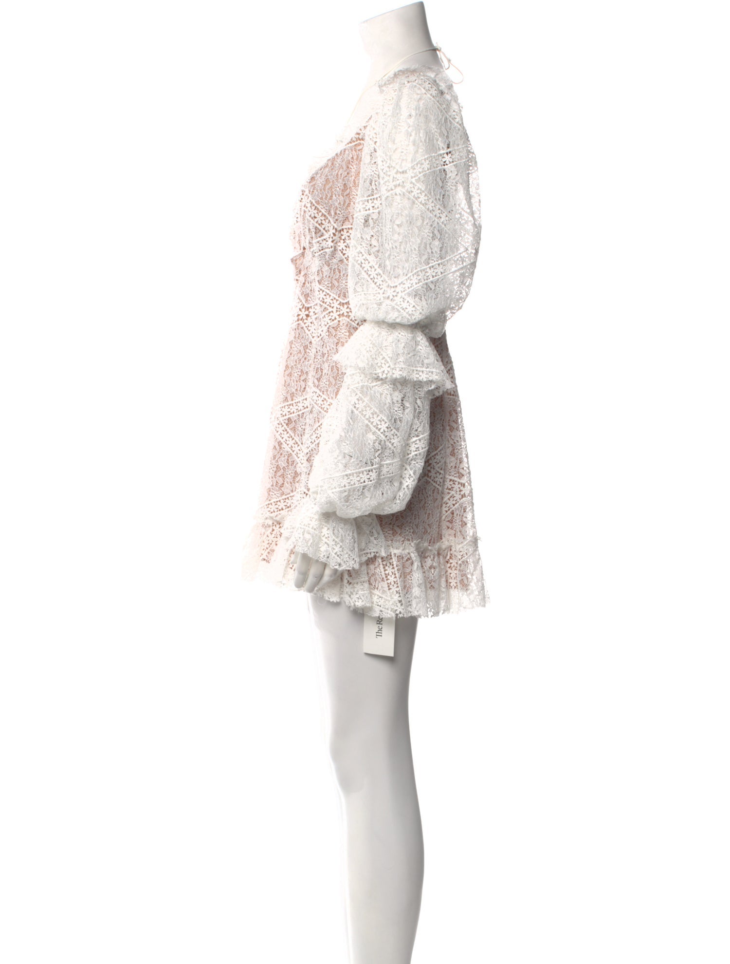 For Love & Lemons Lace Pattern Mini Dress