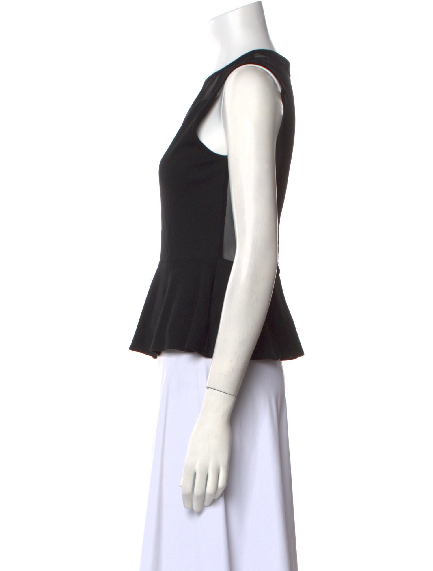 For Love & Lemons Crew Neck Sleeveless Crop Top