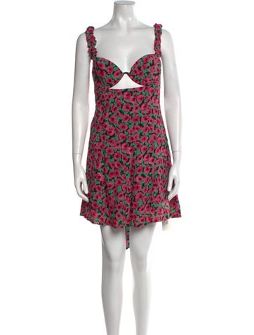 For Love & Lemons Dresses Floral Print Mini Dress M