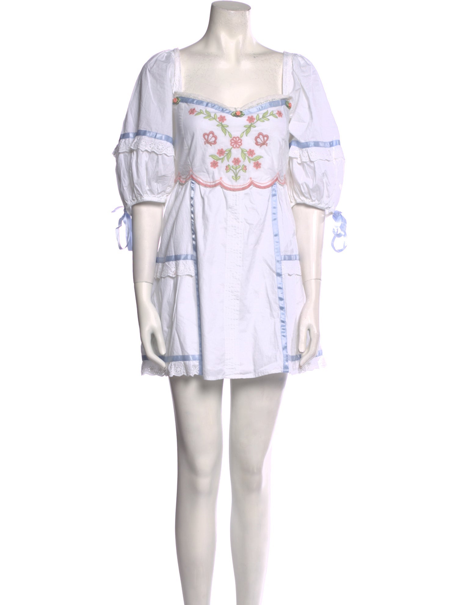 For Love & Lemons Square Neckline Mini Dress