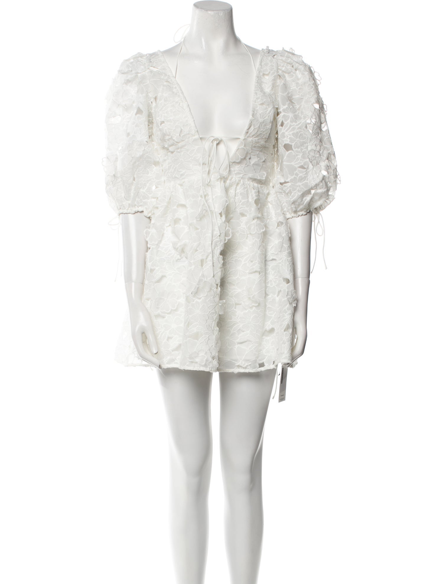 For Love & Lemons V-Neck Mini Dress