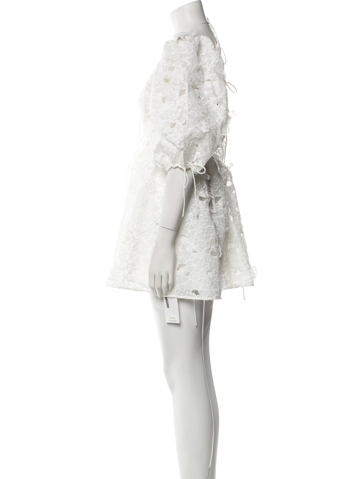 For Love & Lemons V-Neck Mini Dress