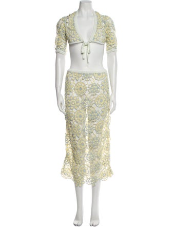 For Love & Lemons Patterned Skirt Set
