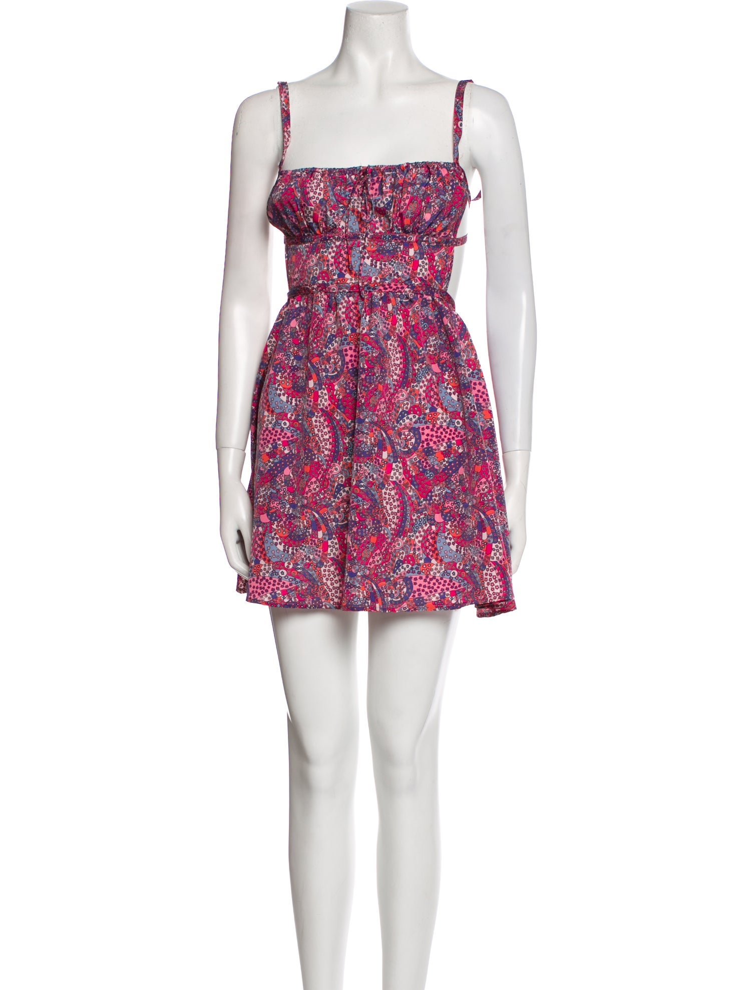 For Love & Lemons Floral Print Mini Dress