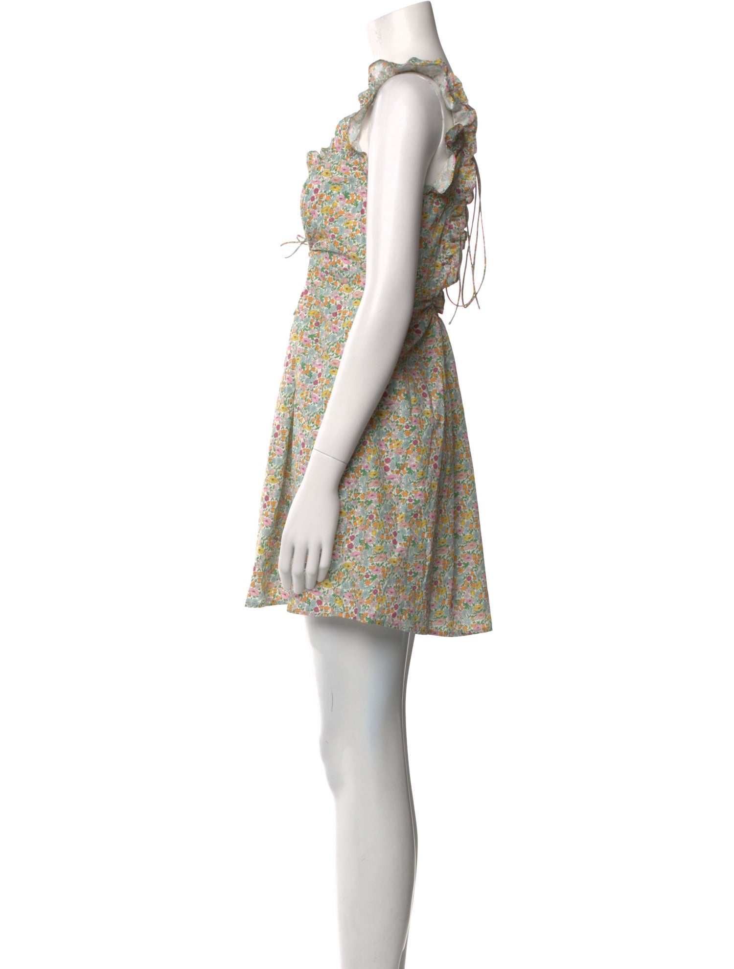 For Love & Lemons Floral Print Mini Dress