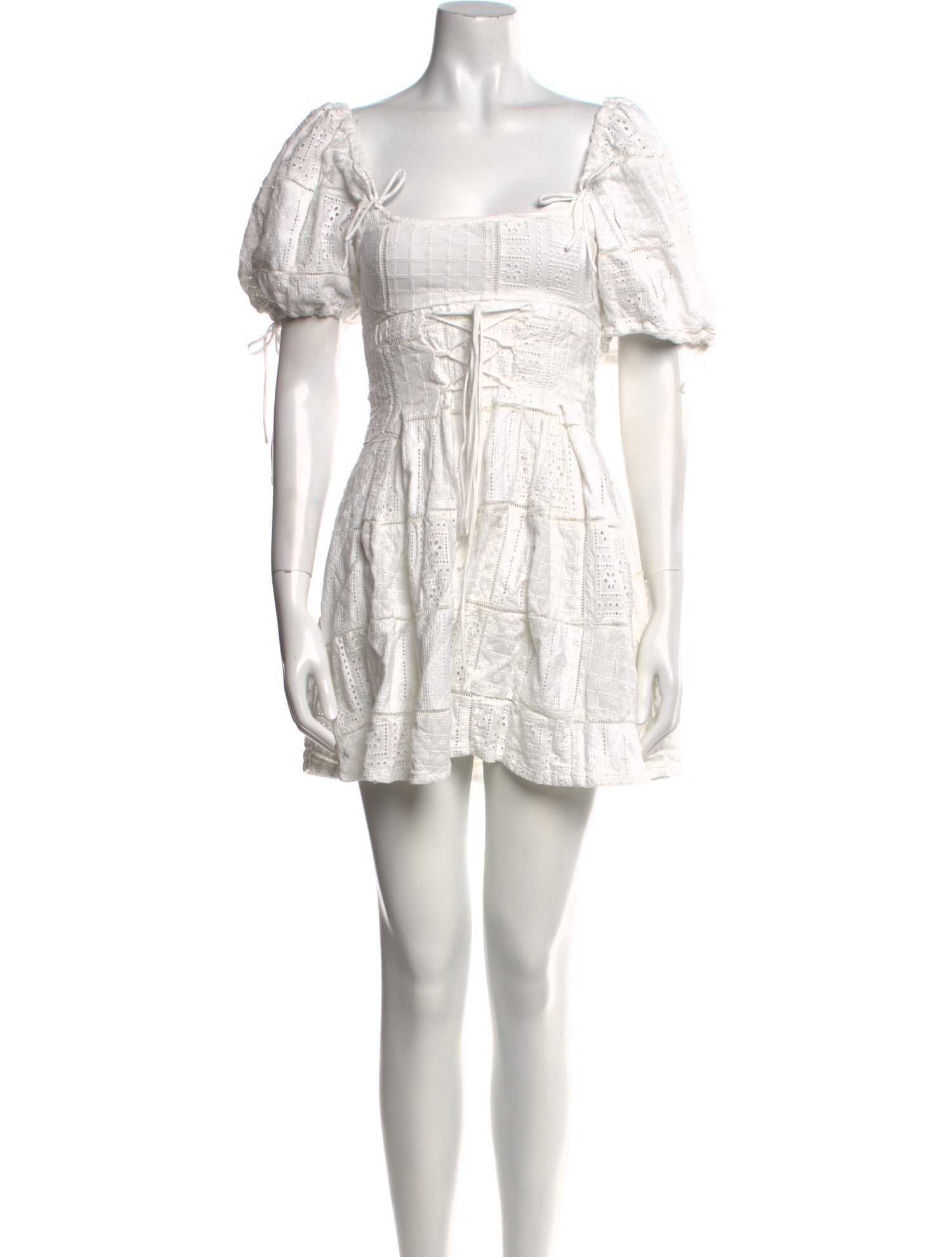 For Love & Lemons Square Neckline Mini Dress