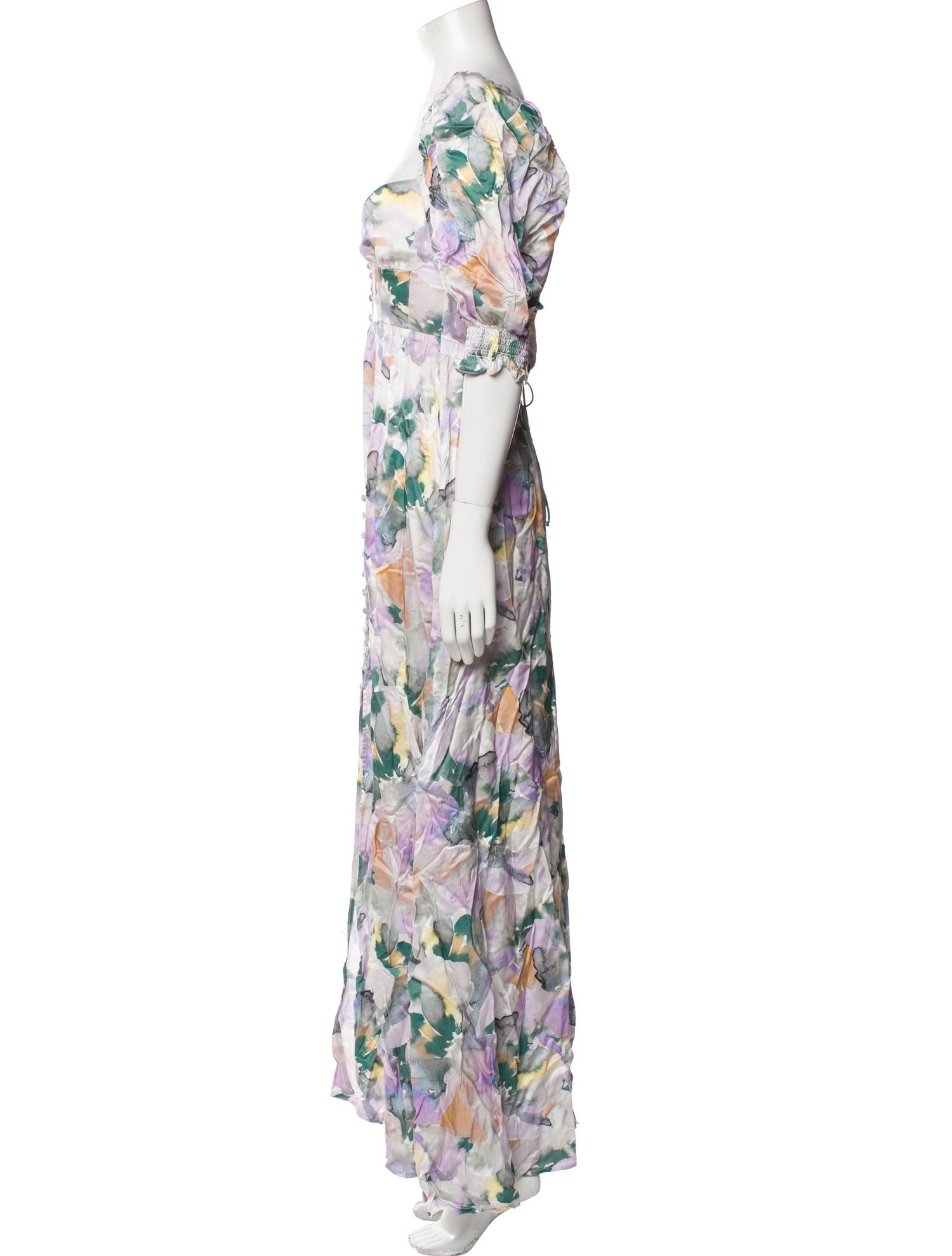 For Love & Lemons Floral Print Long Dress w/ Tags