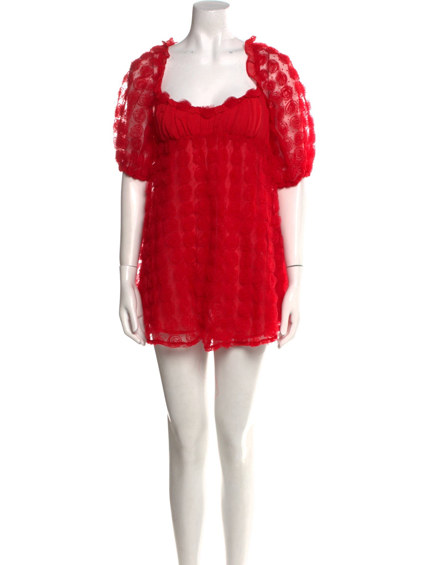 For Love & Lemons Square Neckline Mini Dress