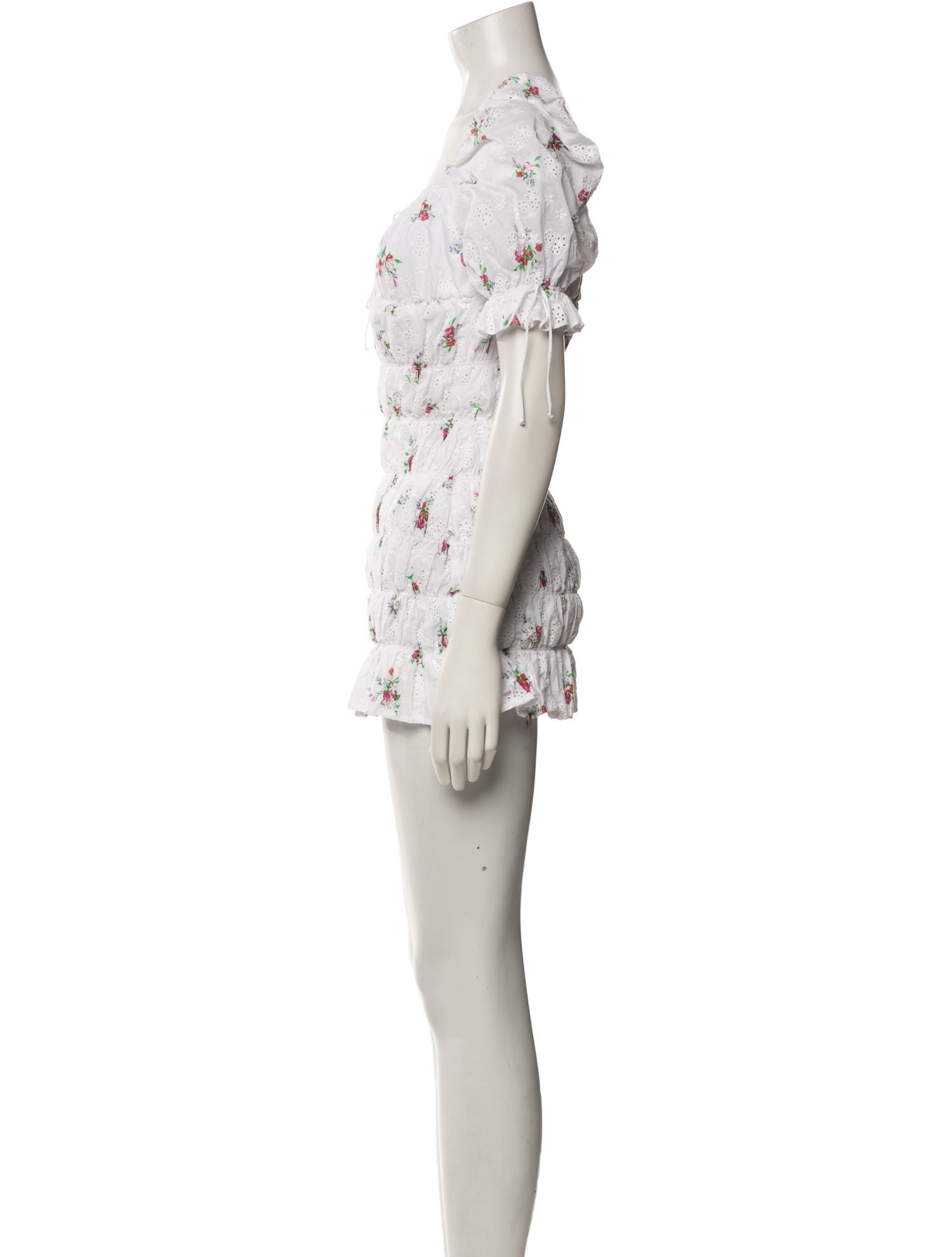 For Love & Lemons Floral Print Mini Dress