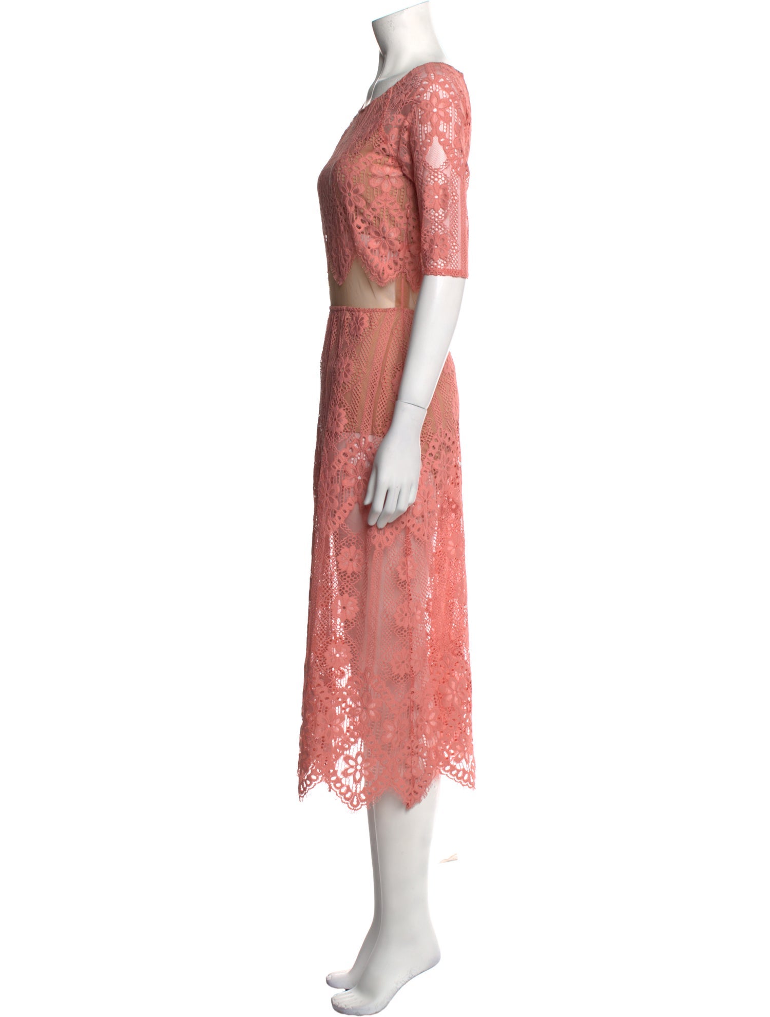 For Love & Lemons Lace Pattern Long Dress w/ Tags