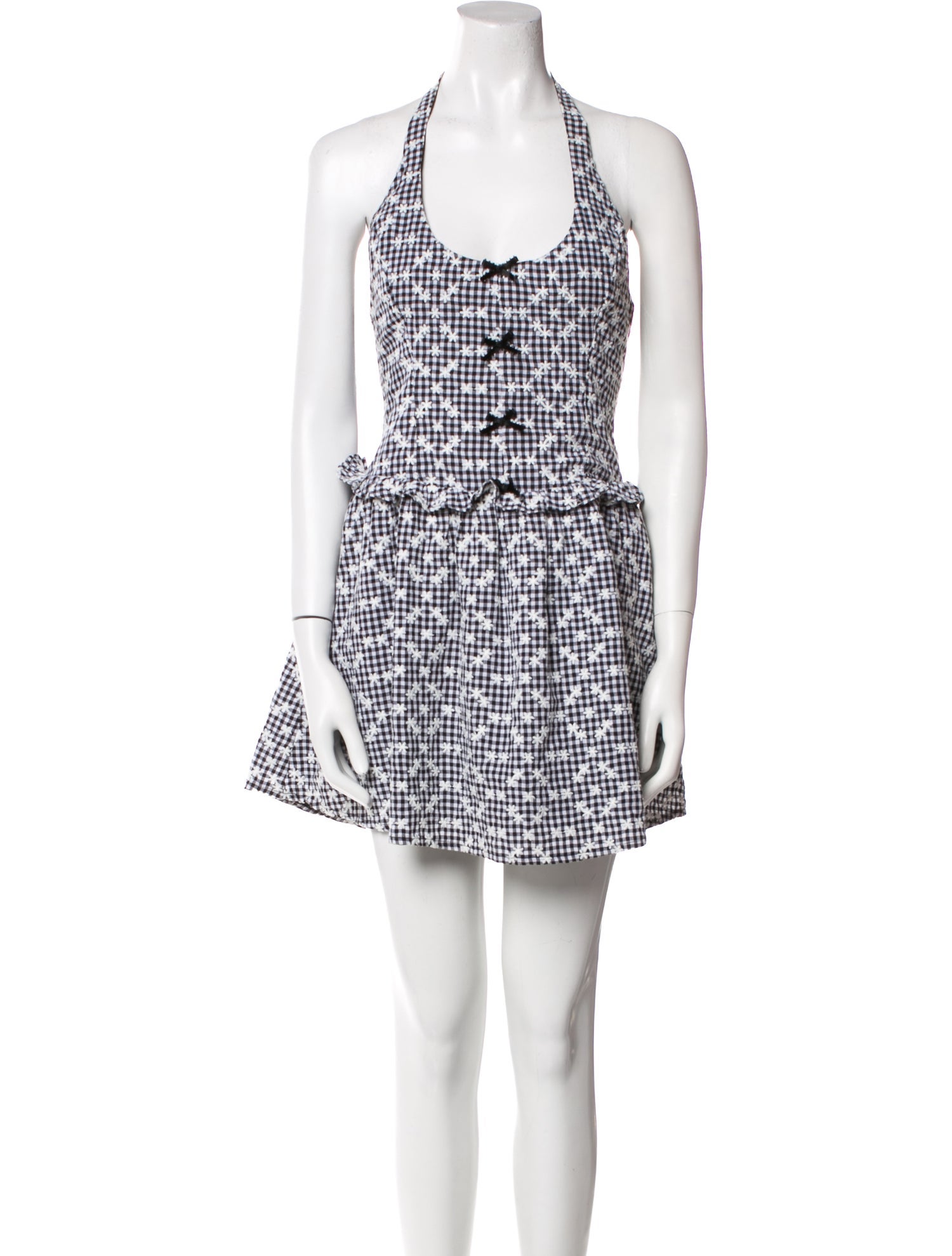 For Love & Lemons Plaid Print Mini Dress