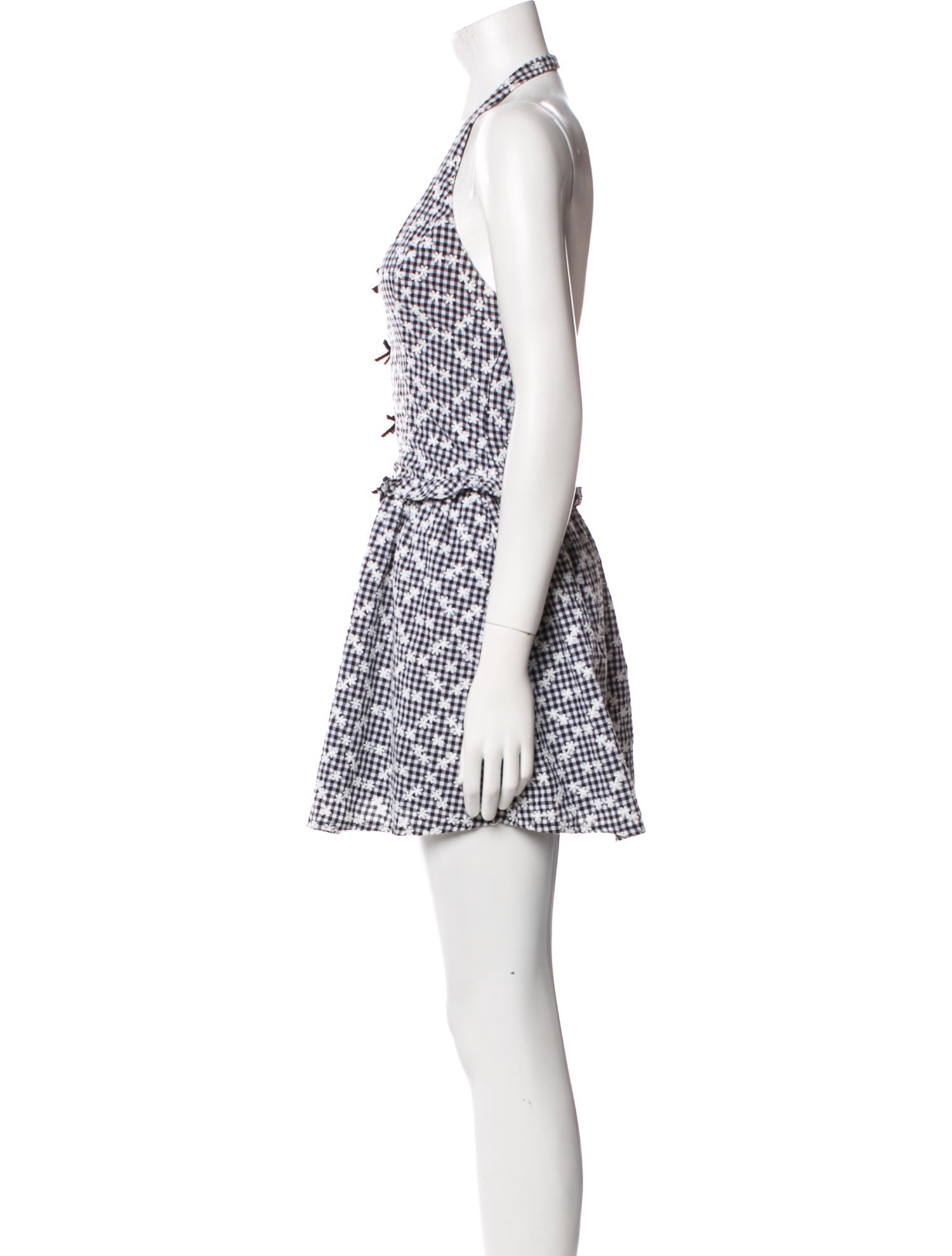 For Love & Lemons Plaid Print Mini Dress