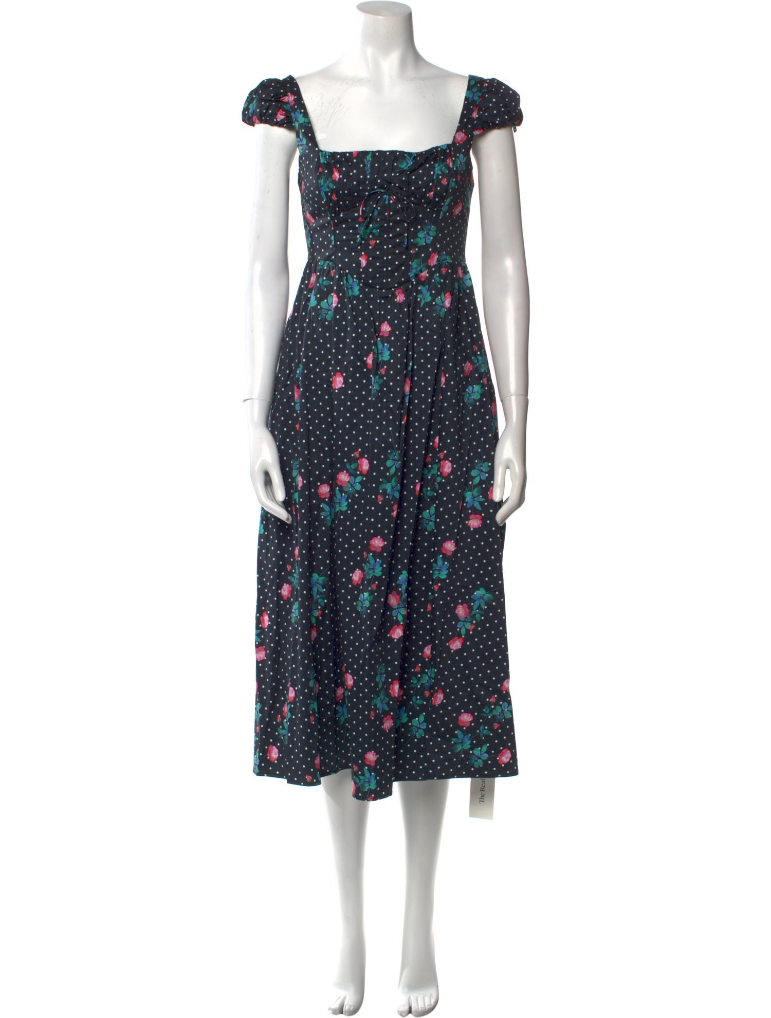 For Love & Lemons Floral Print Midi Length Dress w/ Tags