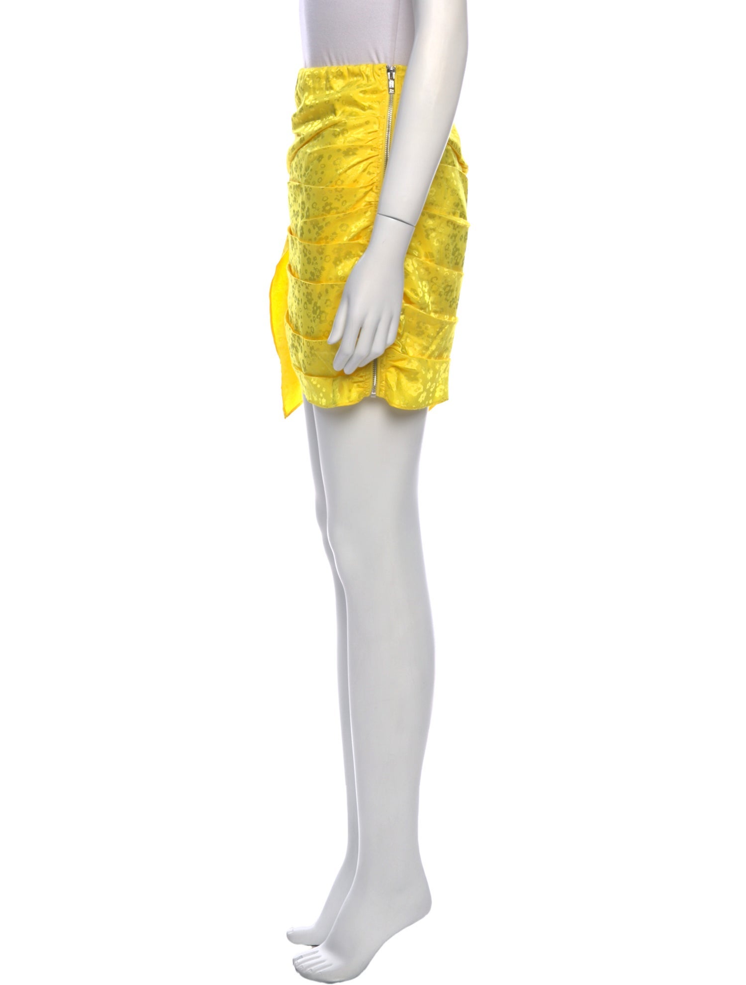 For Love & Lemons Ruffle Embellishment Mini Skirt