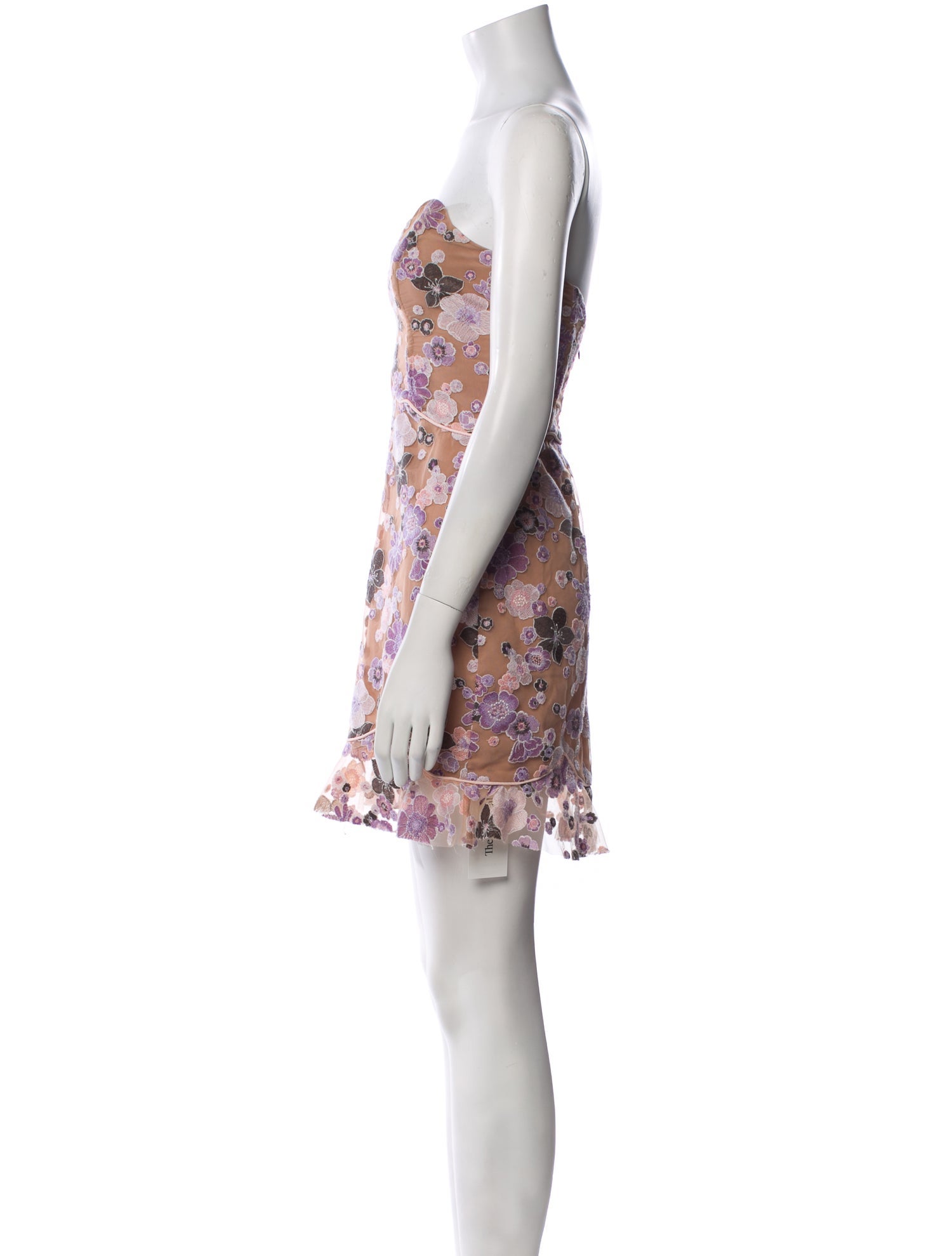 For Love & Lemons Floral Print Mini Dress