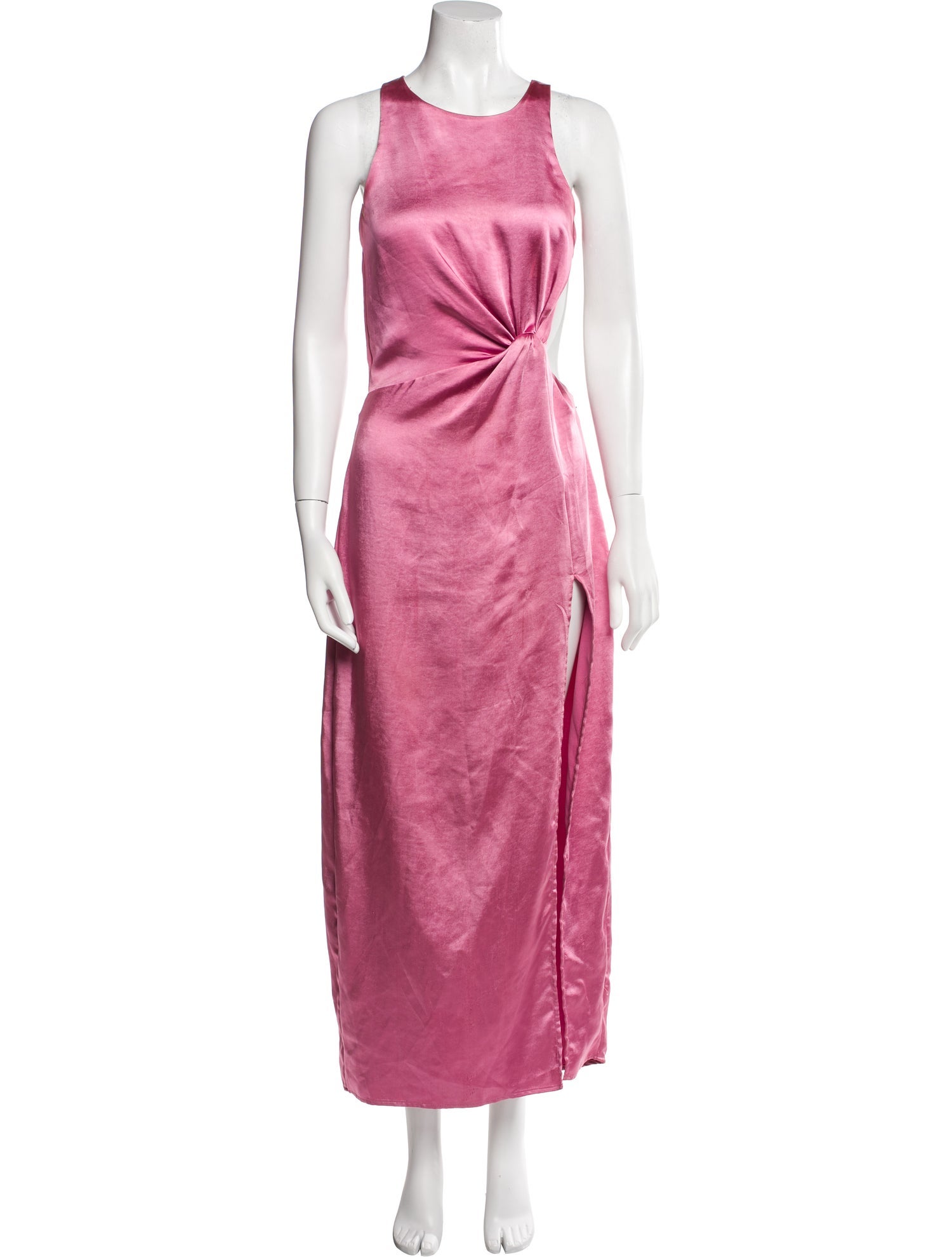 For Love & Lemons Crew Neck Midi Length Dress