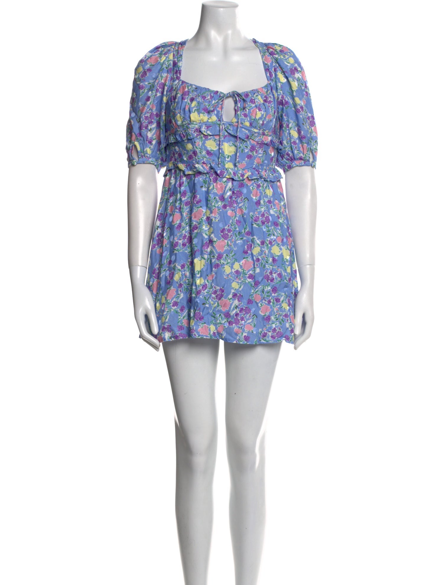 For Love & Lemons Floral Print Mini Dress - Blue Dresses, Clothing - WFLLE67607 | The RealReal For Love & Lemons Floral Print Mini Dress - Blue Dresses, Clothing - WFLLE67607 | The RealReal