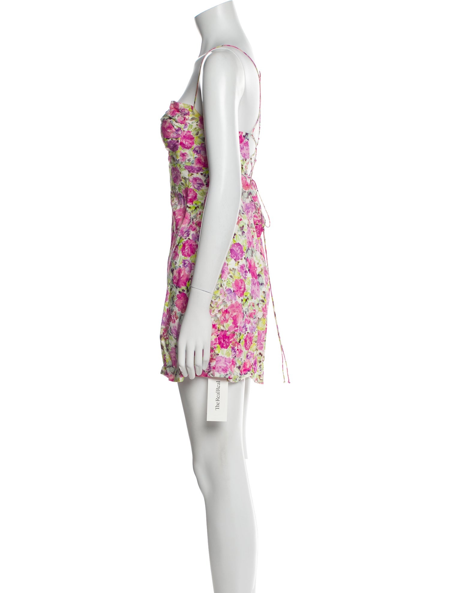 For Love & Lemons Floral Print Mini Dress