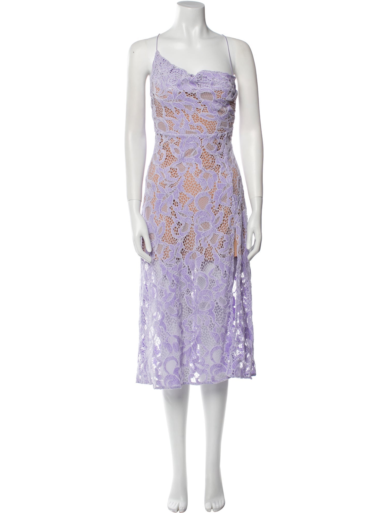 For Love & Lemons Lace Pattern Midi Length Dress