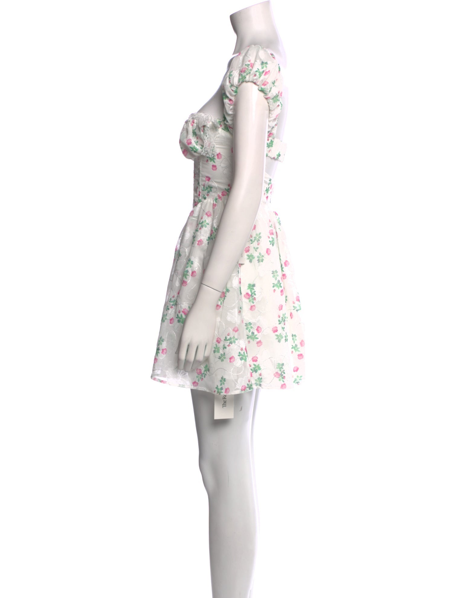 For Love & Lemons Floral Print Mini Dress