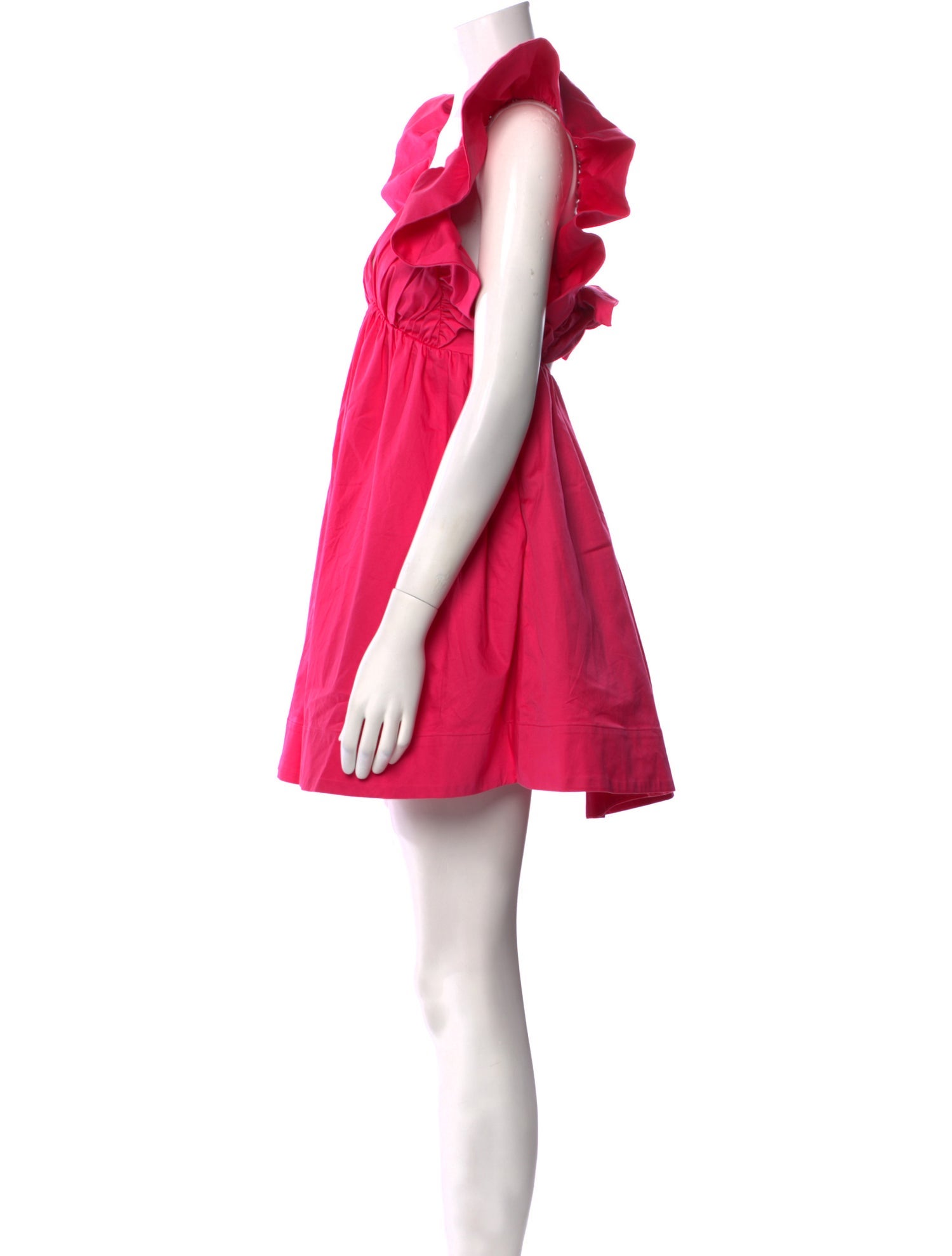 For Love & Lemons V-Neck Mini Dress