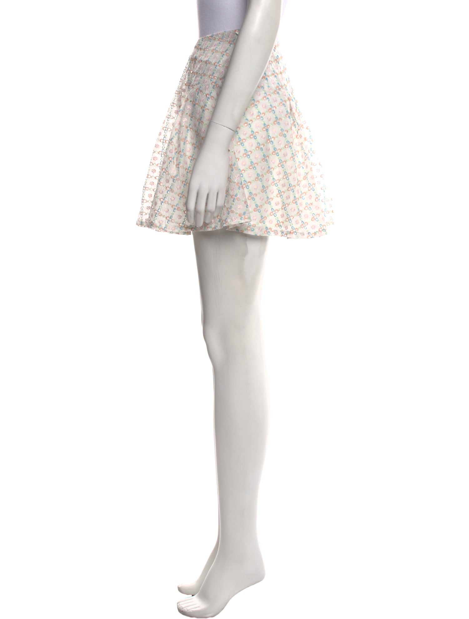 For Love & Lemons Printed Mini Skirt