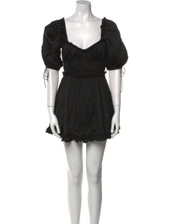 For Love & Lemons Square Neckline Mini Dress
