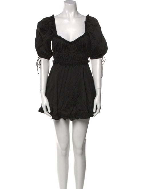 For Love & Lemons Square Neckline Mini Dress