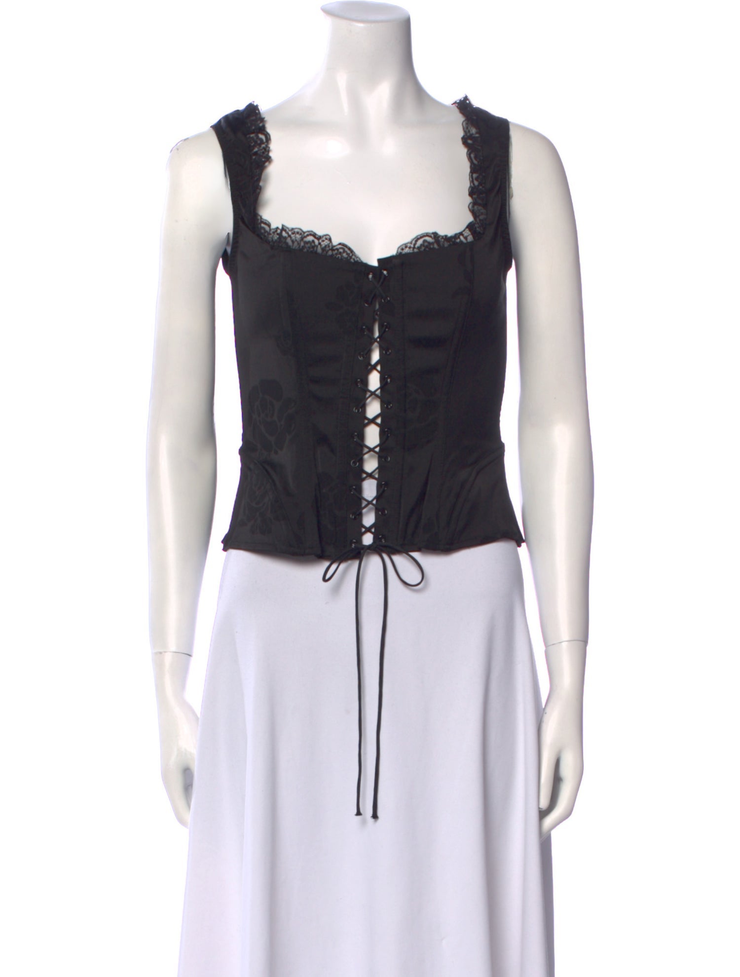 For Love & Lemons Square Neckline Sleeveless Crop Top w/ Tags