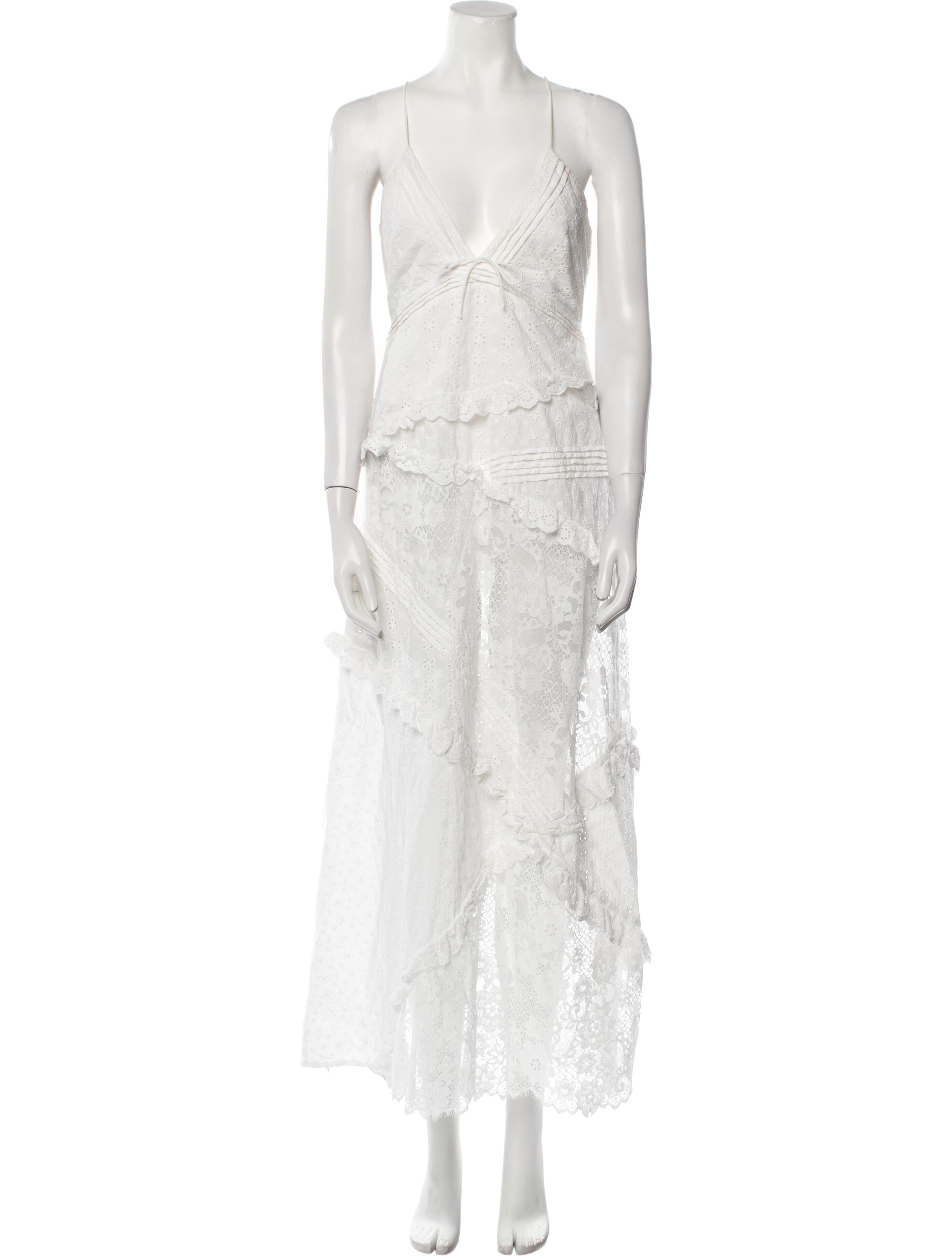 For Love & Lemons V-Neck Long Dress