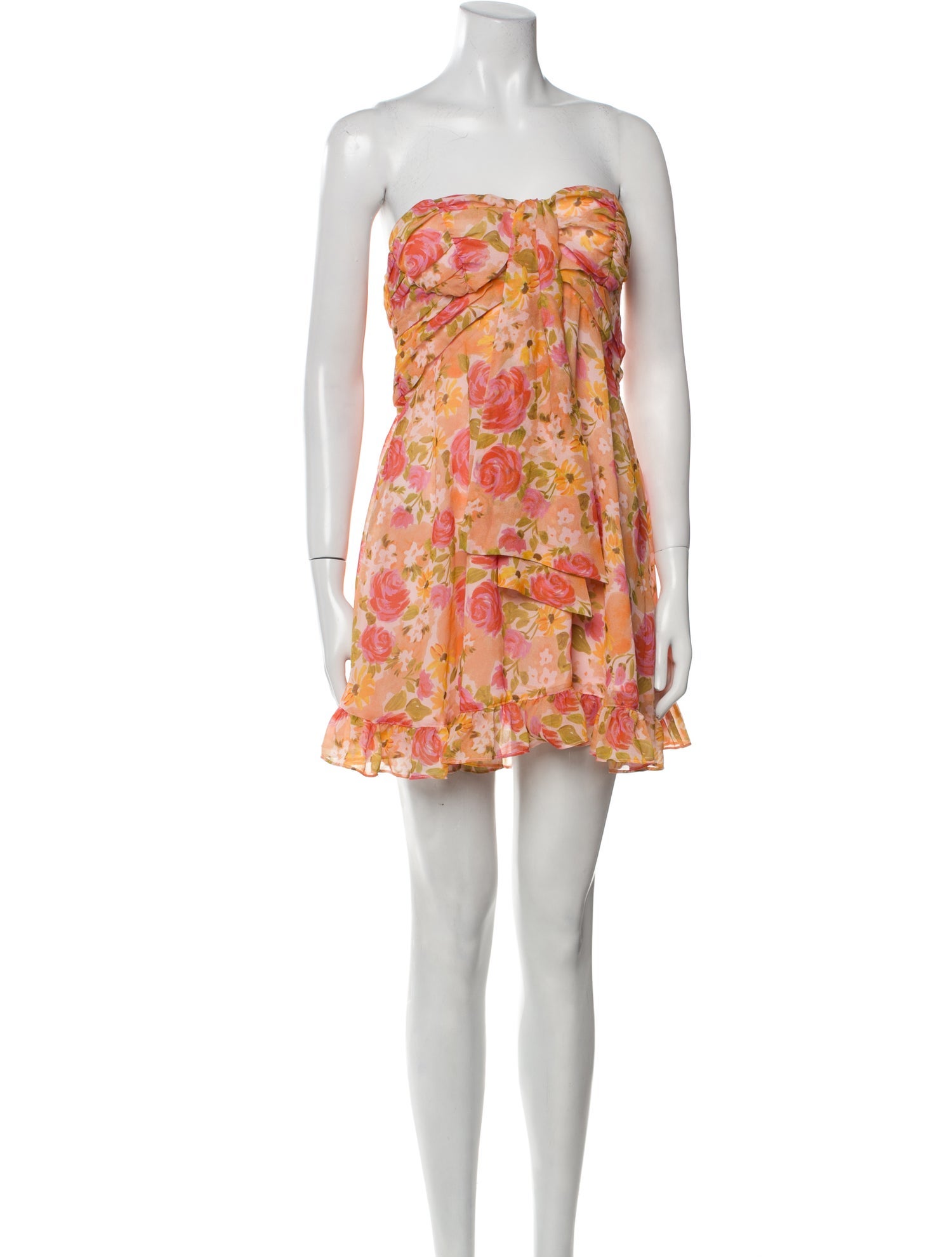 For Love & Lemons Floral Print Mini Dress w/ Tags