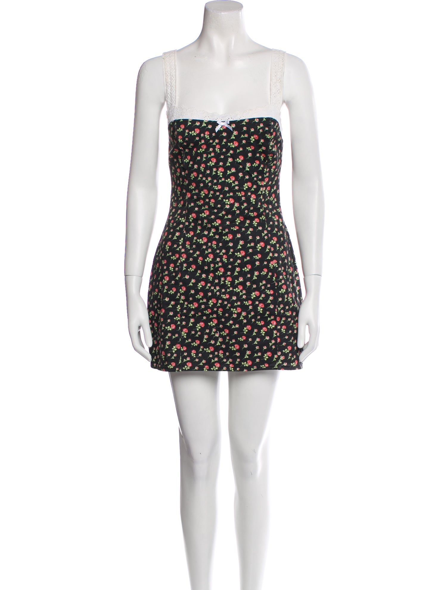 For Love & Lemons Floral Print Mini Dress