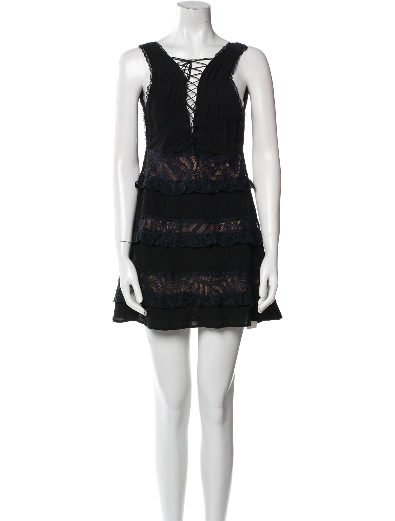 For Love & Lemons V-Neck Mini Dress w/ Tags