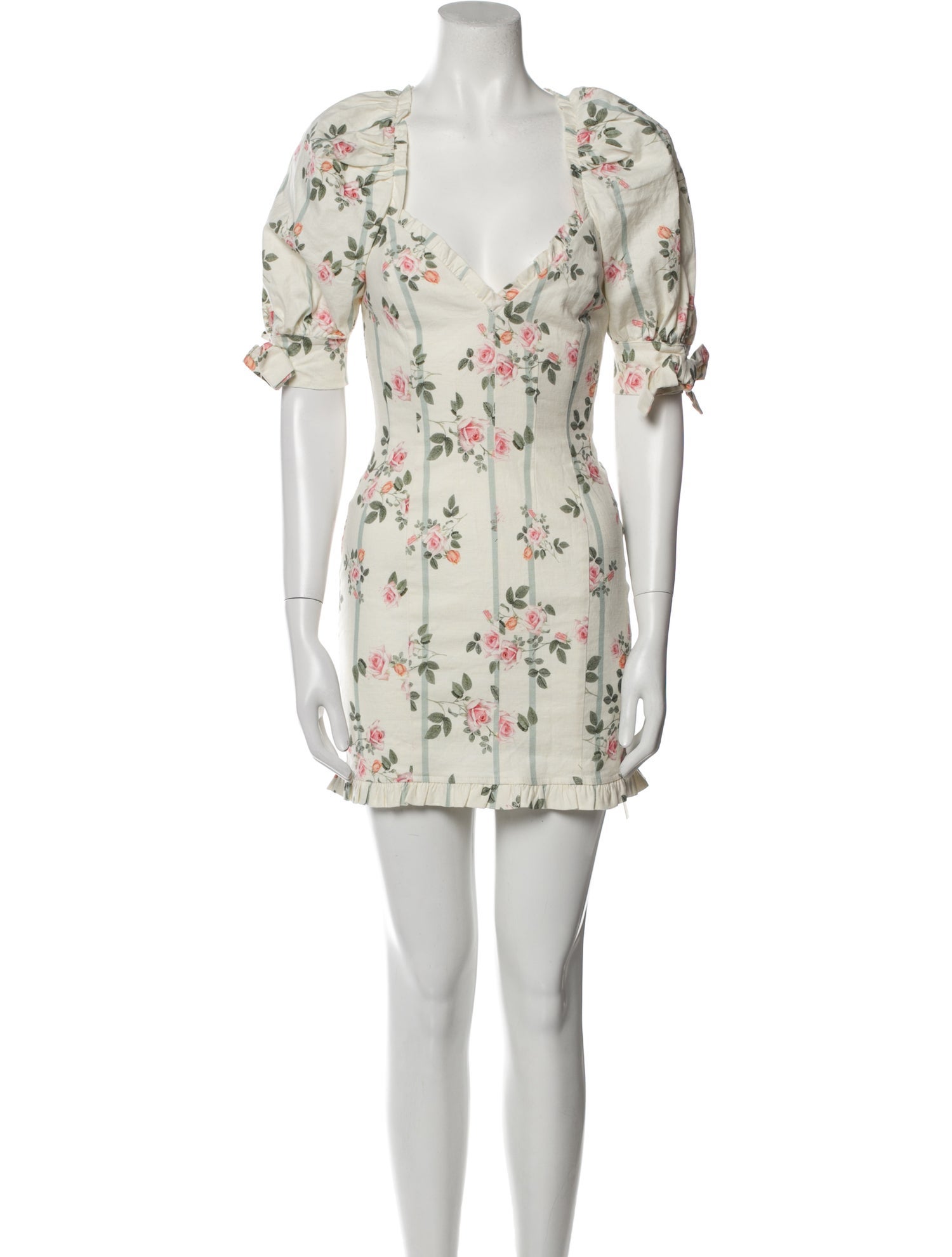 For Love & Lemons Linen Mini Dress