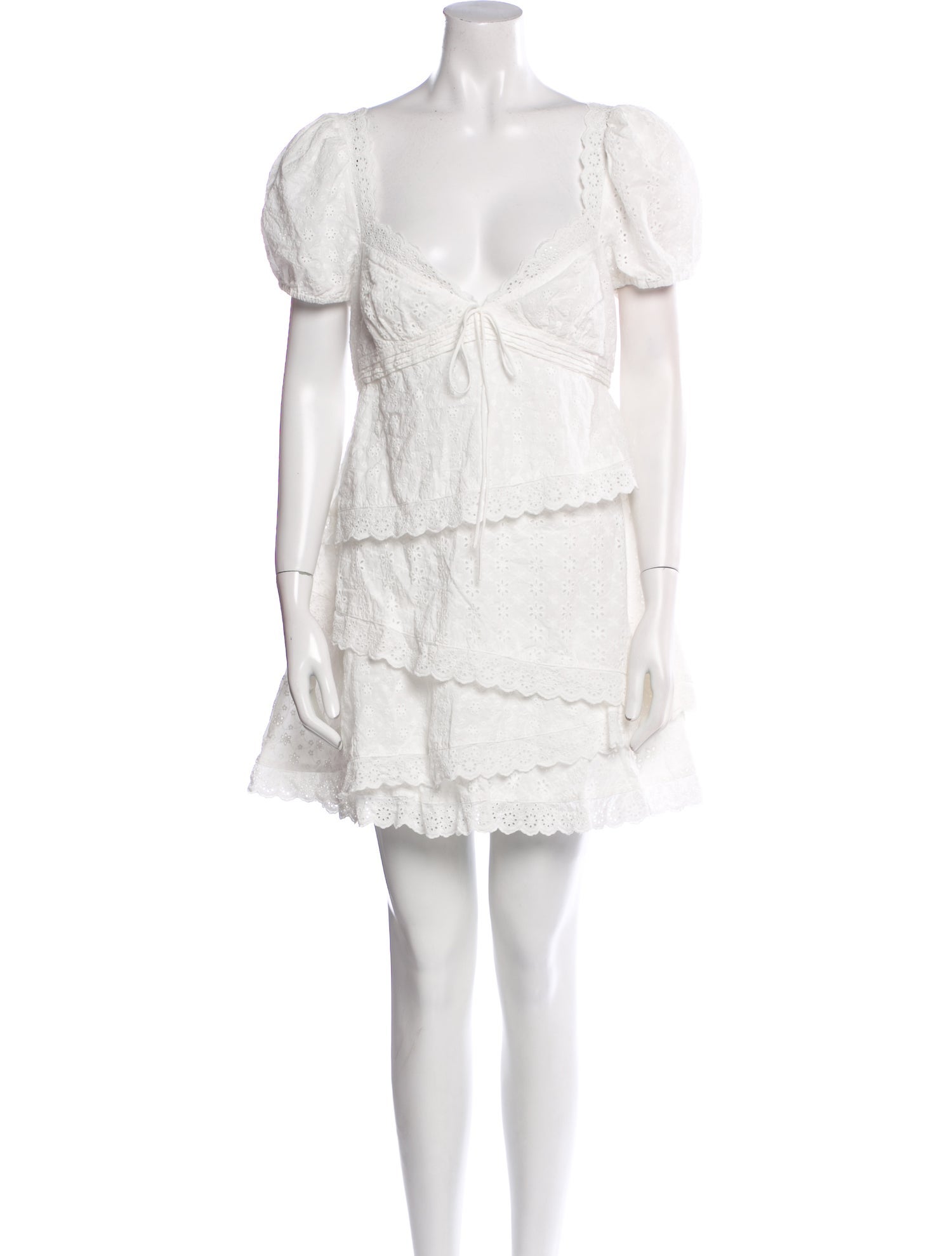 For Love & Lemons V-Neck Mini Dress w/ Tags