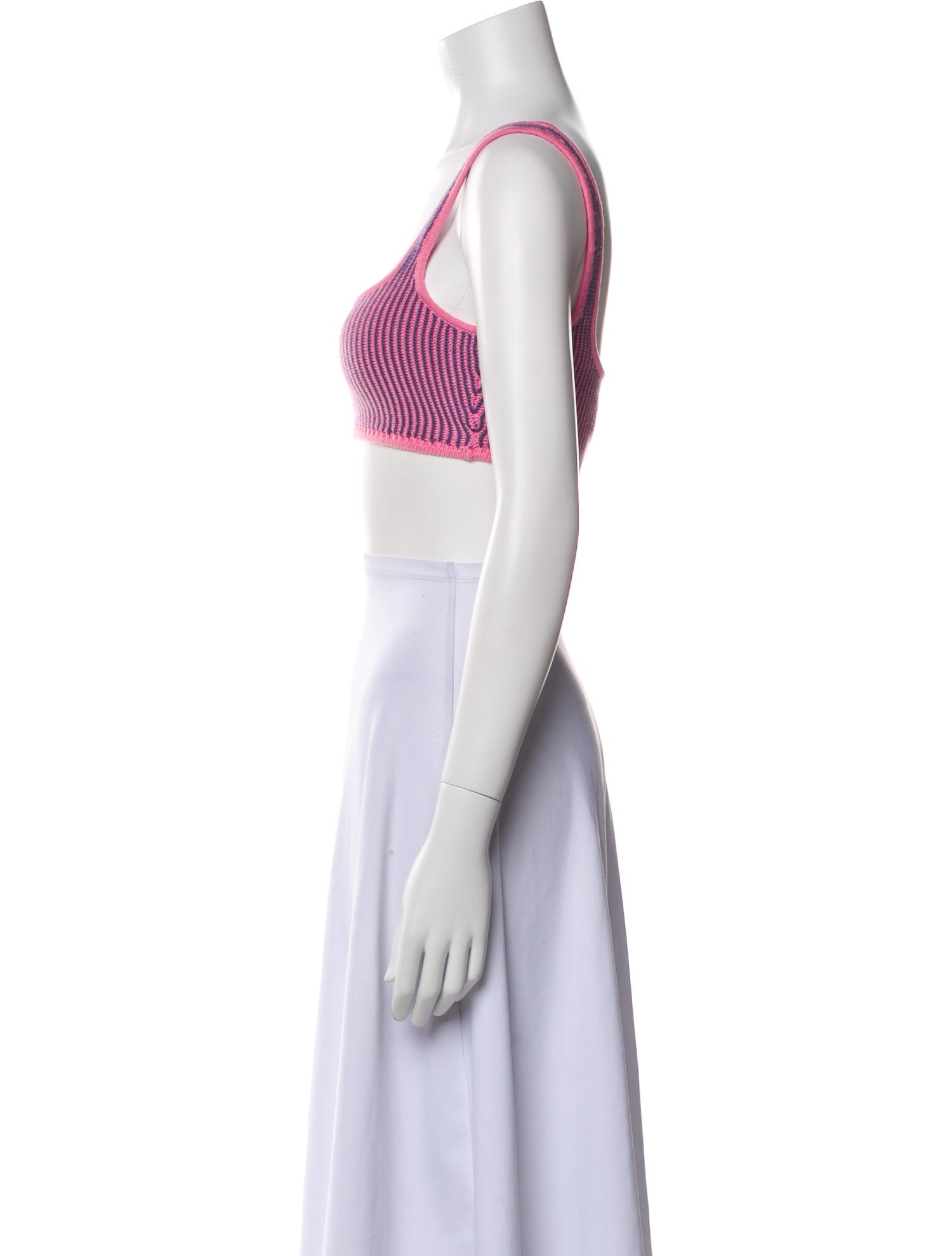 For Love & Lemons Striped Square Neckline Crop Top w/ Tags