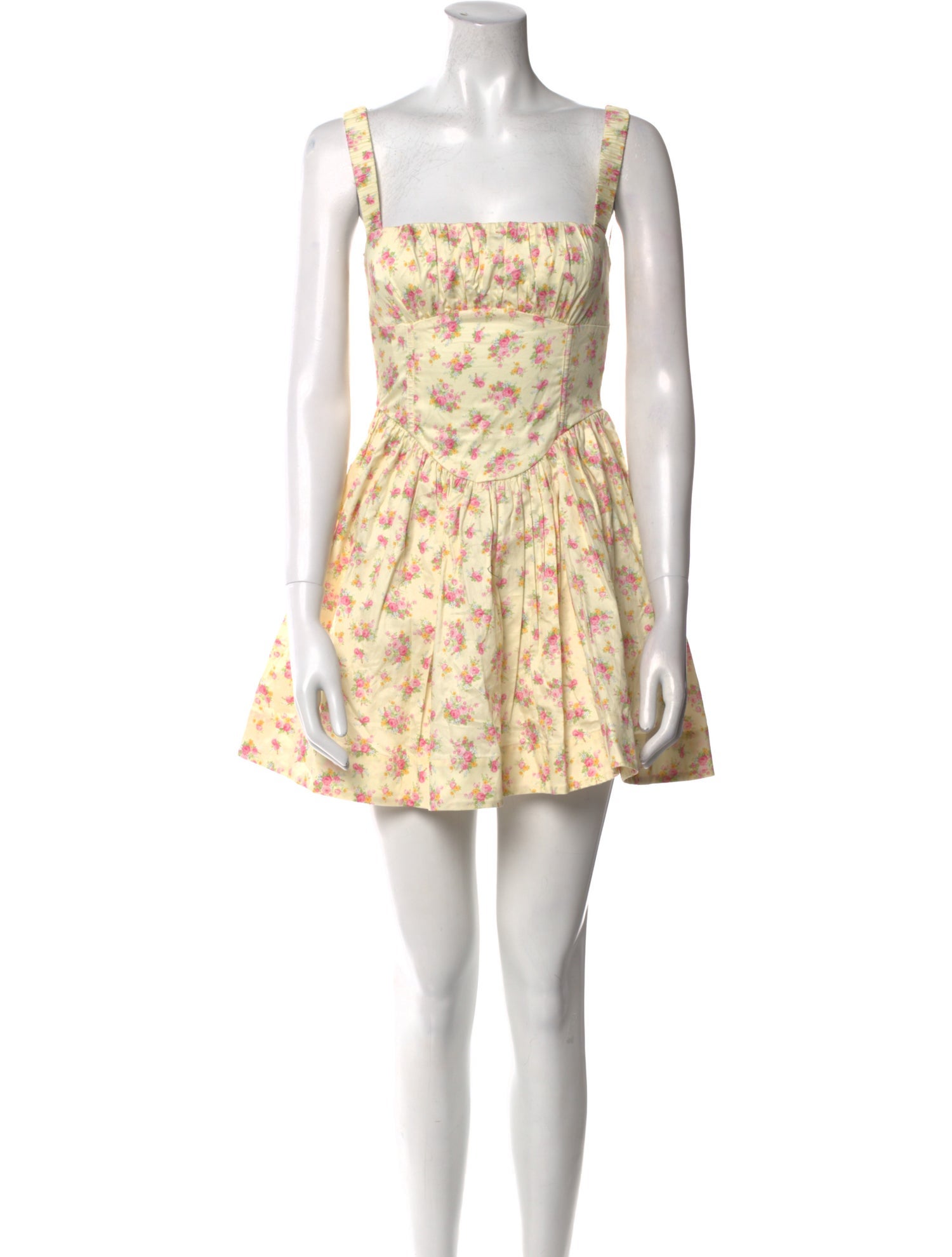 For Love & Lemons Floral Print Mini Dress