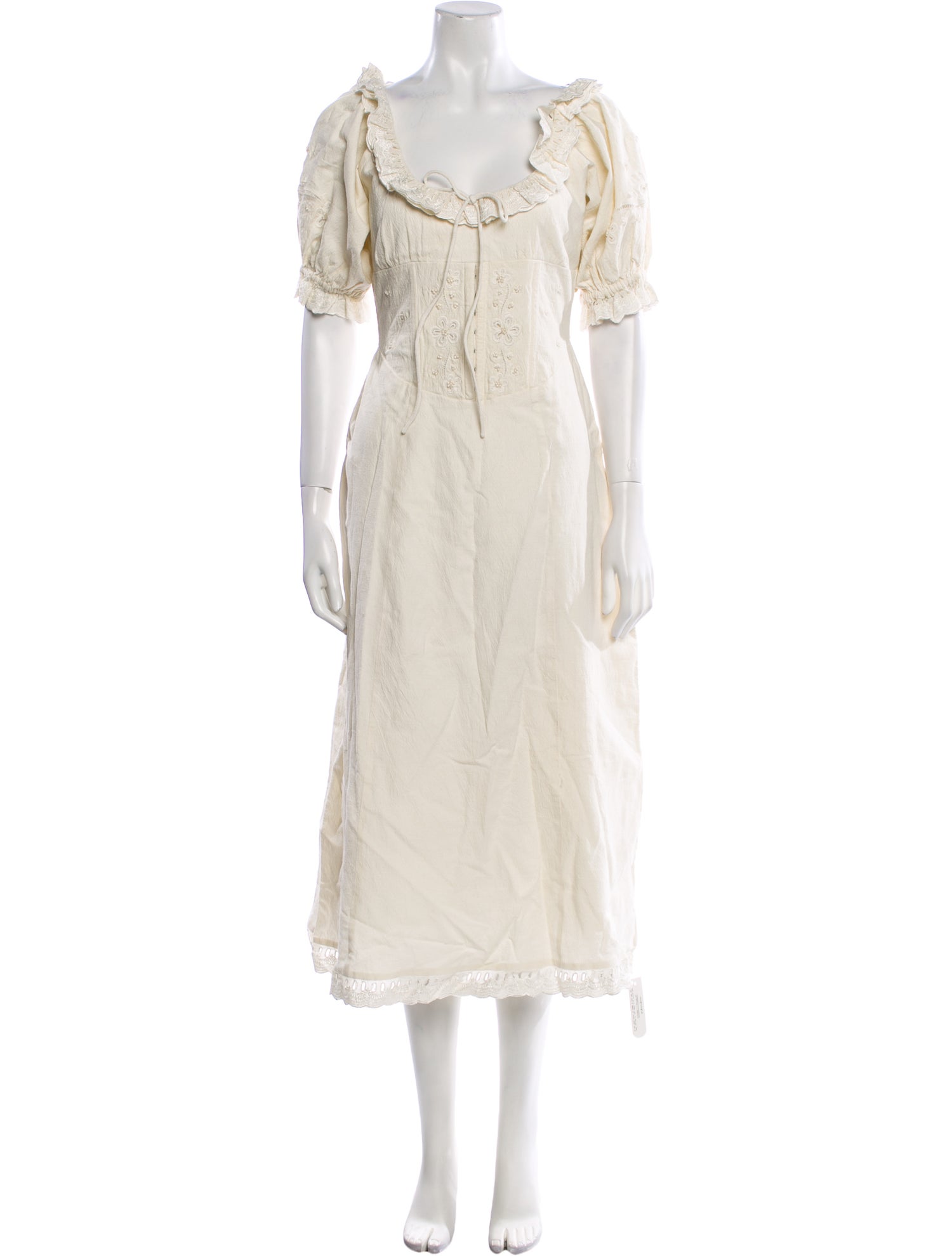 For Love & Lemons Square Neckline Long Dress