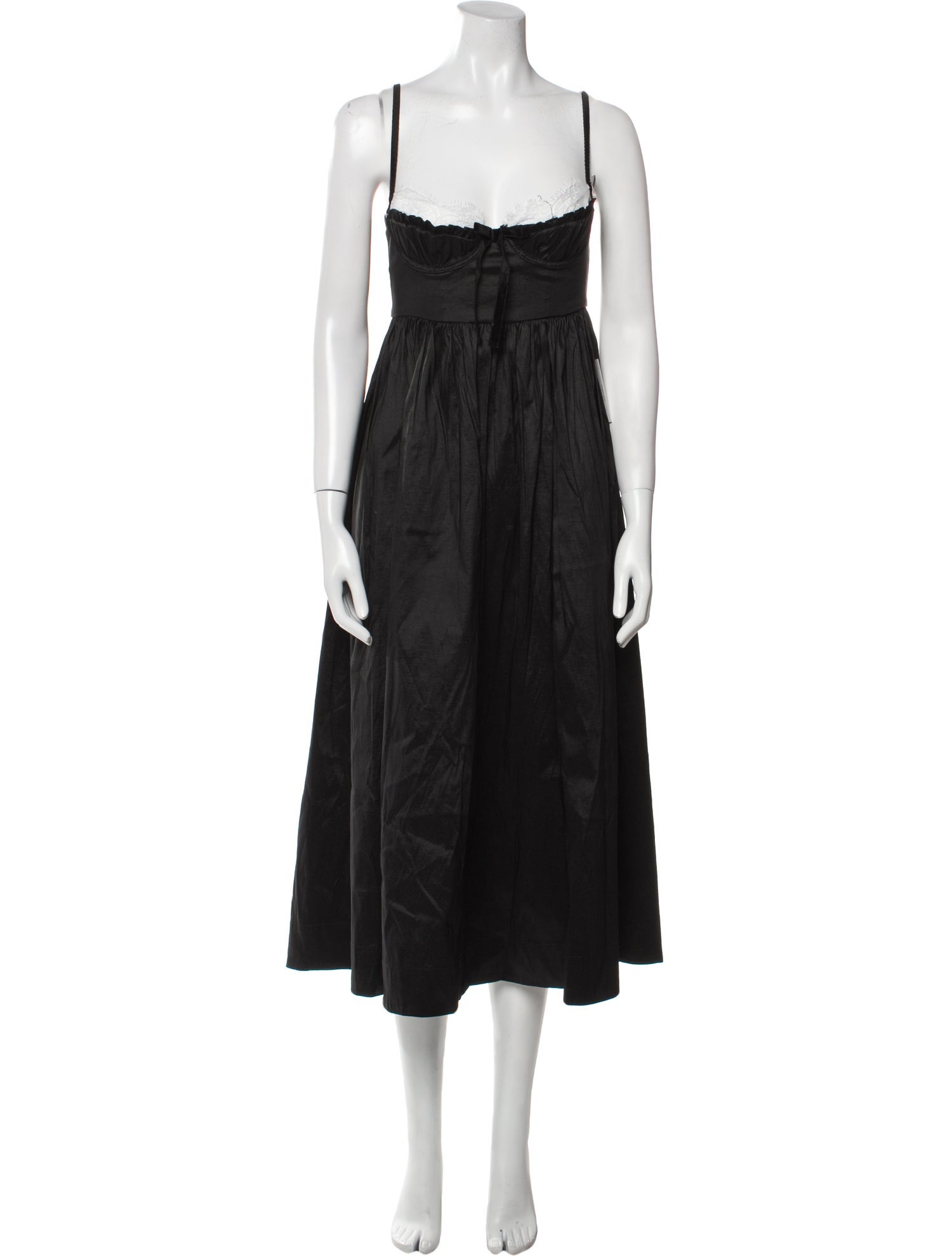 For Love & Lemons Square Neckline Midi Length Dress