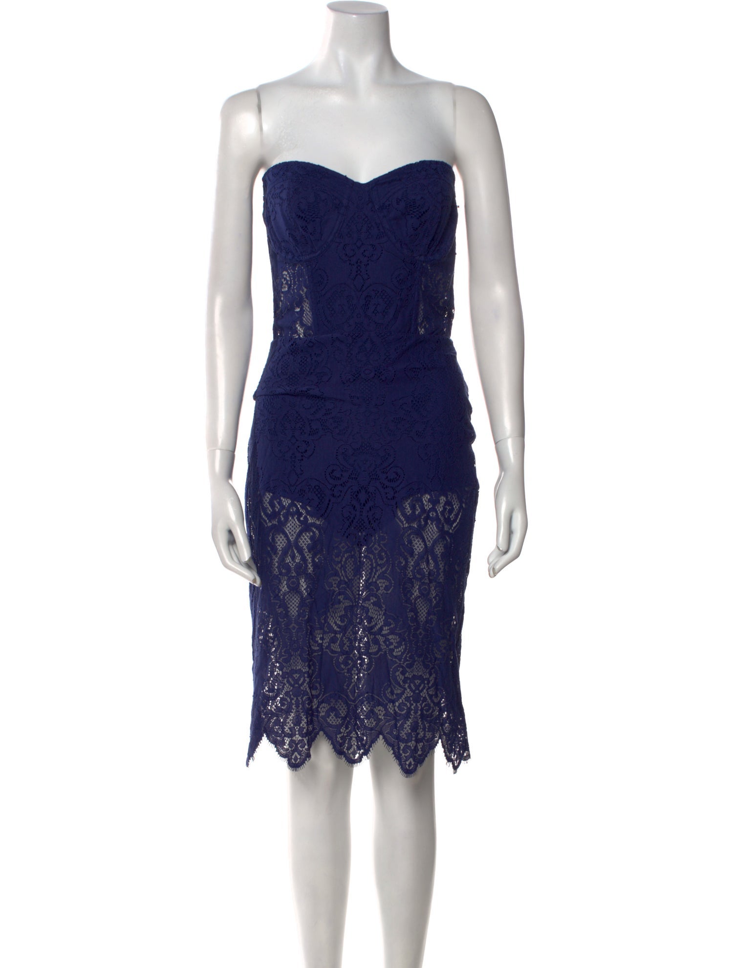 For Love & Lemons Lace Pattern Mini Dress