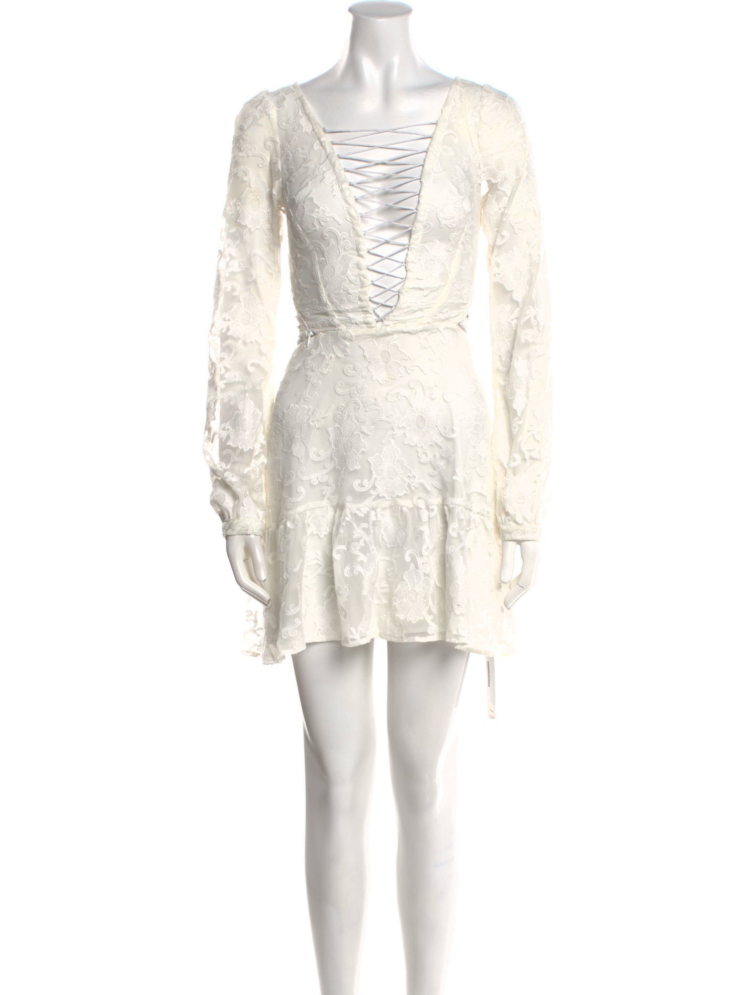 For Love & Lemons Square Neckline Mini Dress