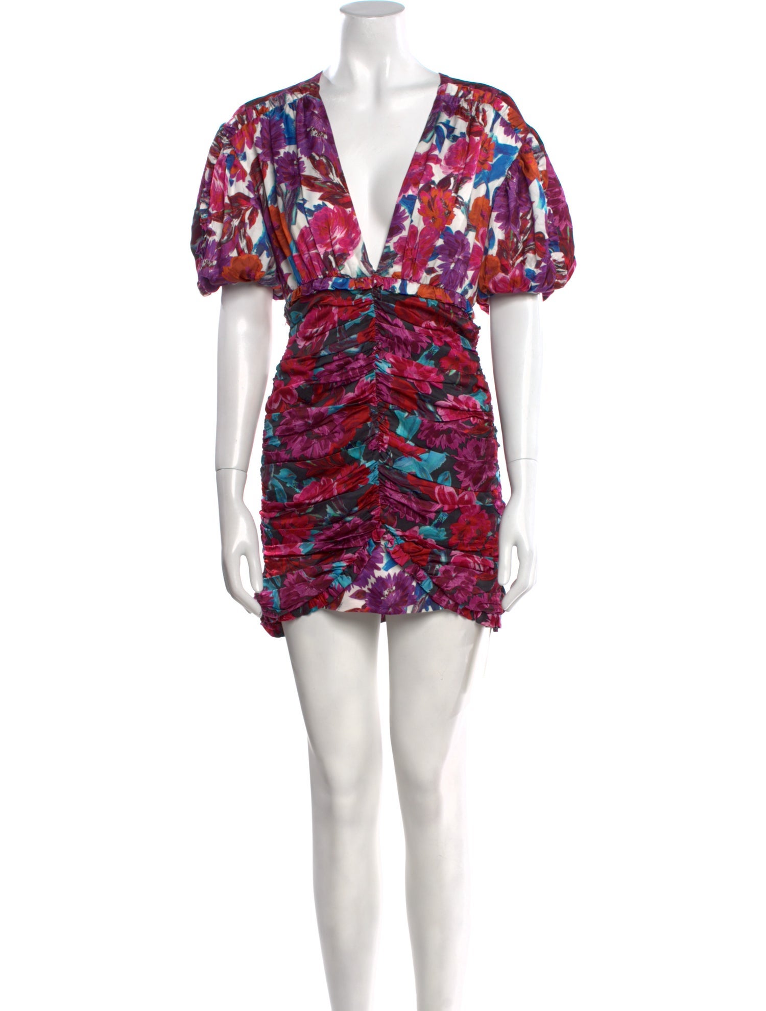 For Love & Lemons Floral Print Mini Dress