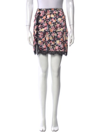 For Love & Lemons Floral Print Mini Skirt