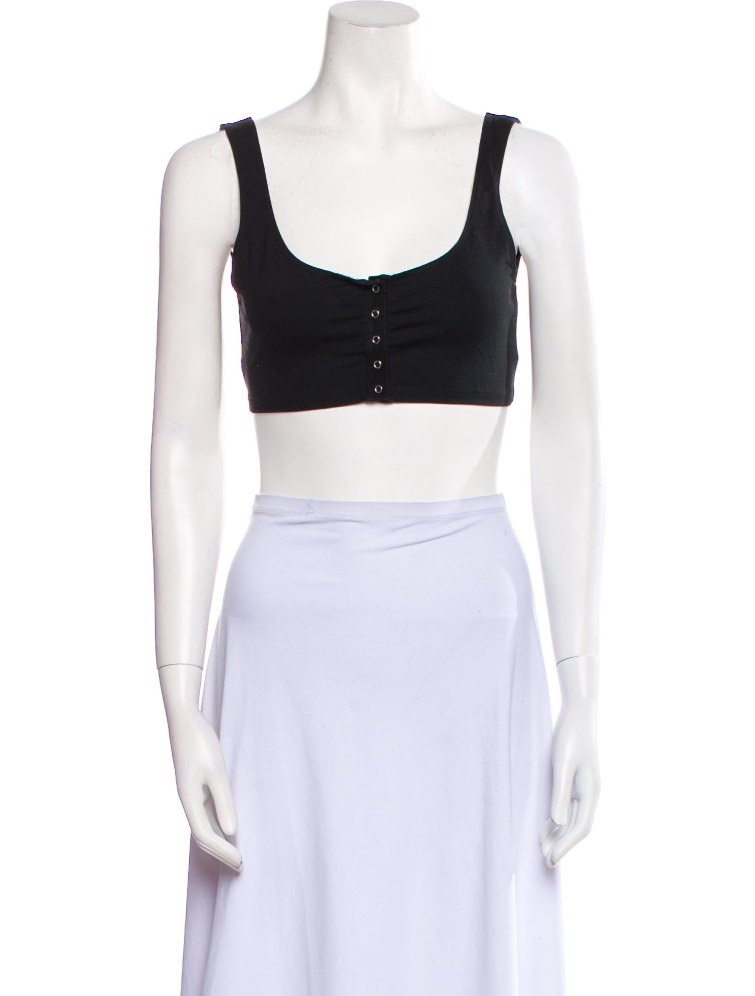 For Love & Lemons Scoop Neck Sleeveless Crop Top