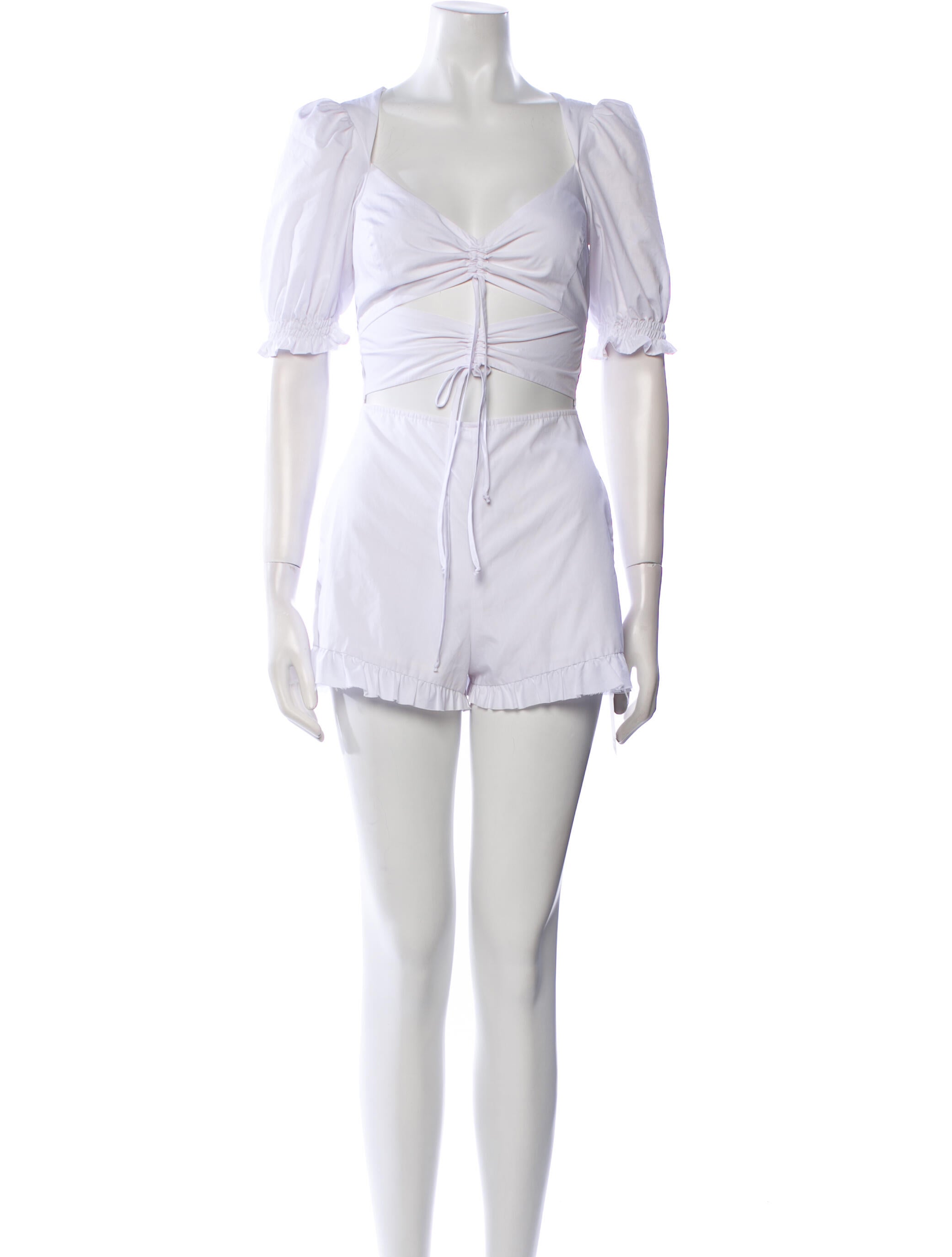 For Love & Lemons Square Neckline Romper