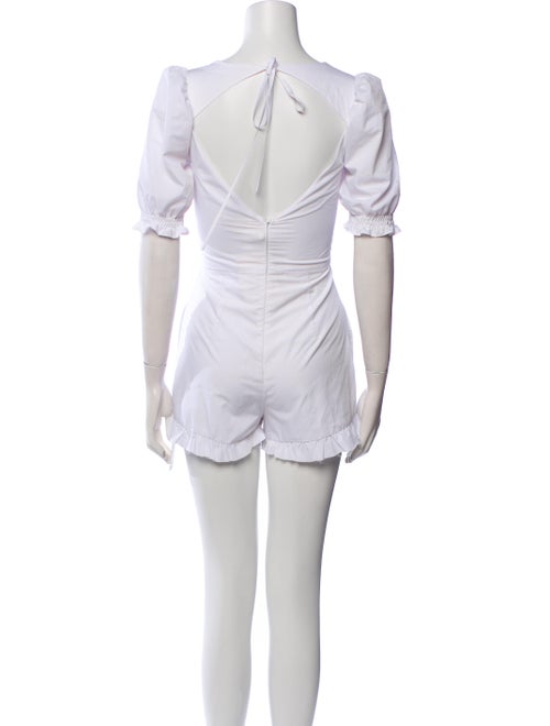 For Love & Lemons Square Neckline Romper