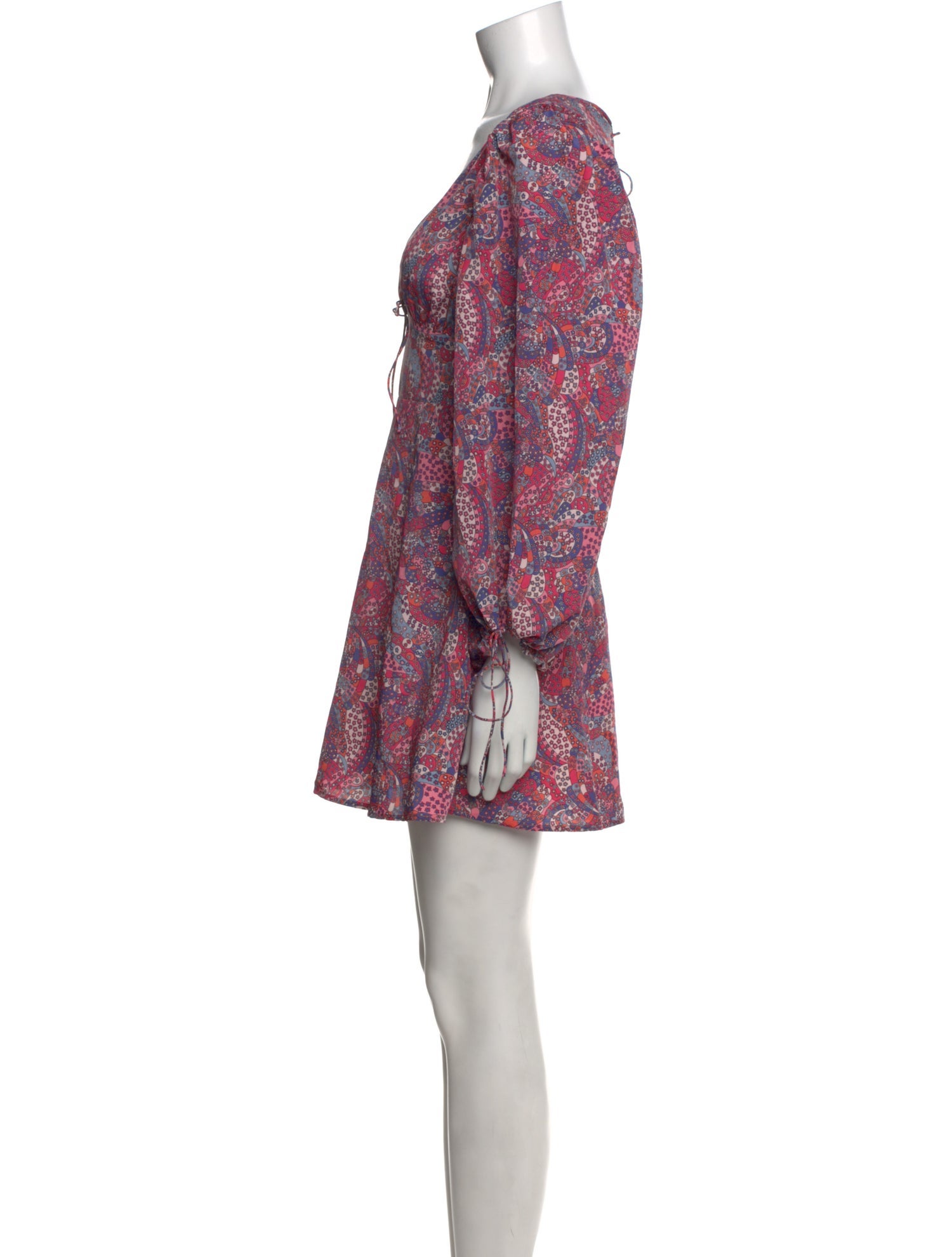 For Love & Lemons Floral Print Mini Dress